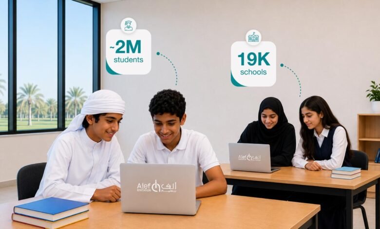 "ألف للتعليم" تقترب من إنجازٍ تاريخي بتسجيل مليوني طالب حول العالم