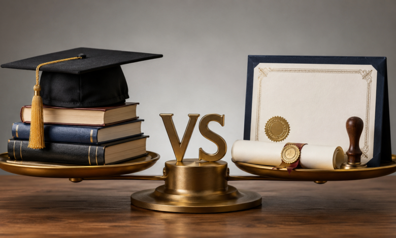الشهادات المهنية تنافس الجامعات.. معاهد تكشف أسباب الإقبال