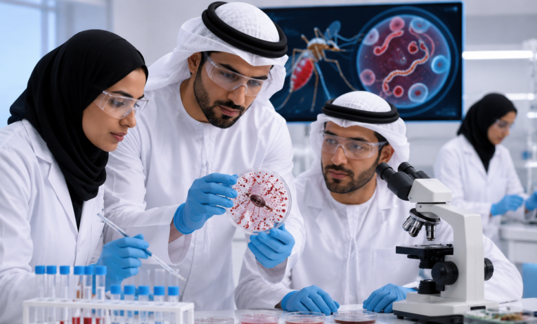 باحثون في الإمارات يكتشفون نقطة ضعف جديدة لطفيلي الملاريا